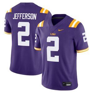 Mens Youths Optional Item For Justin Jefferson Purple Vapor Stitched Jersey